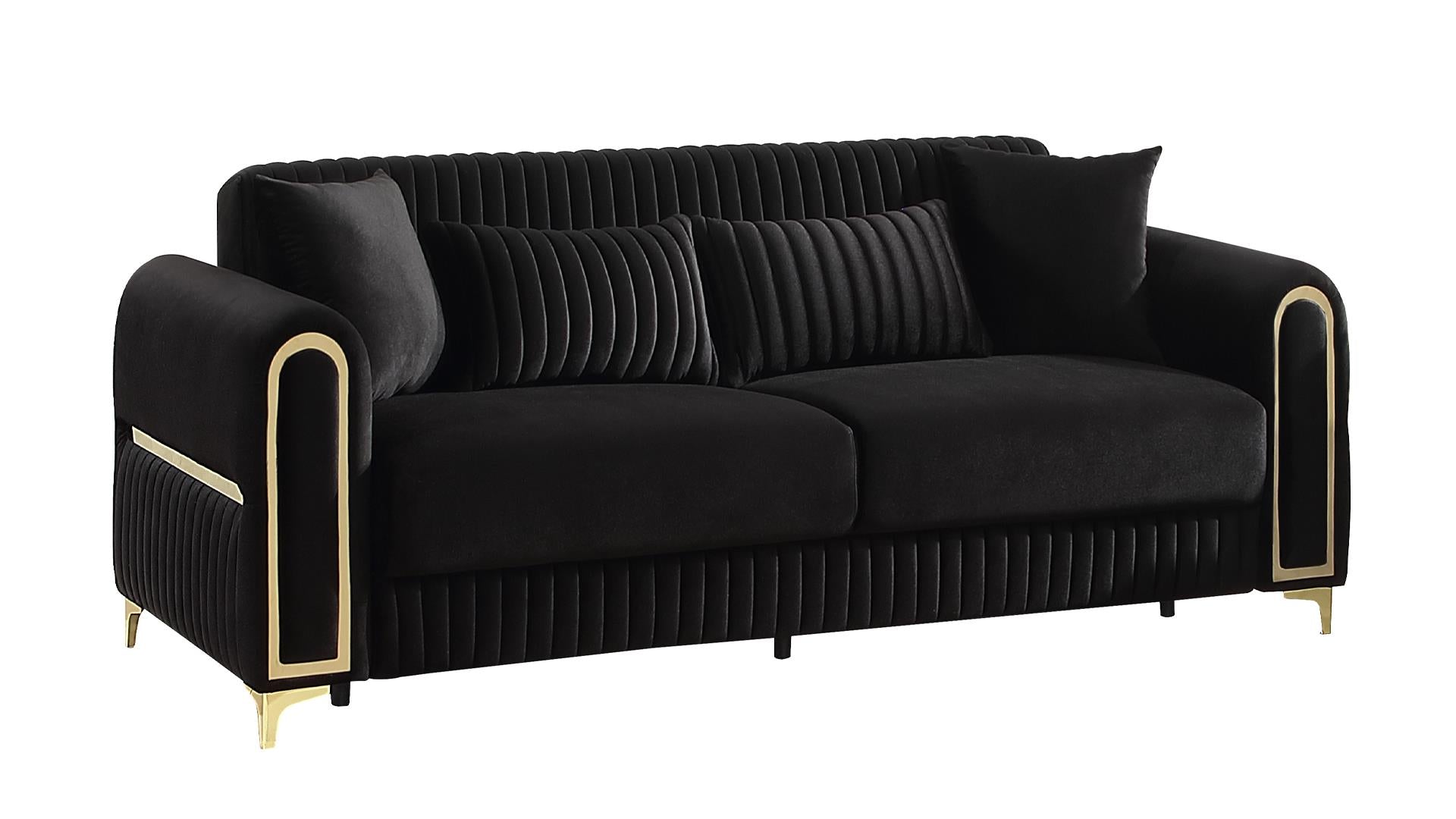 Ruby Living Room Collection - Black