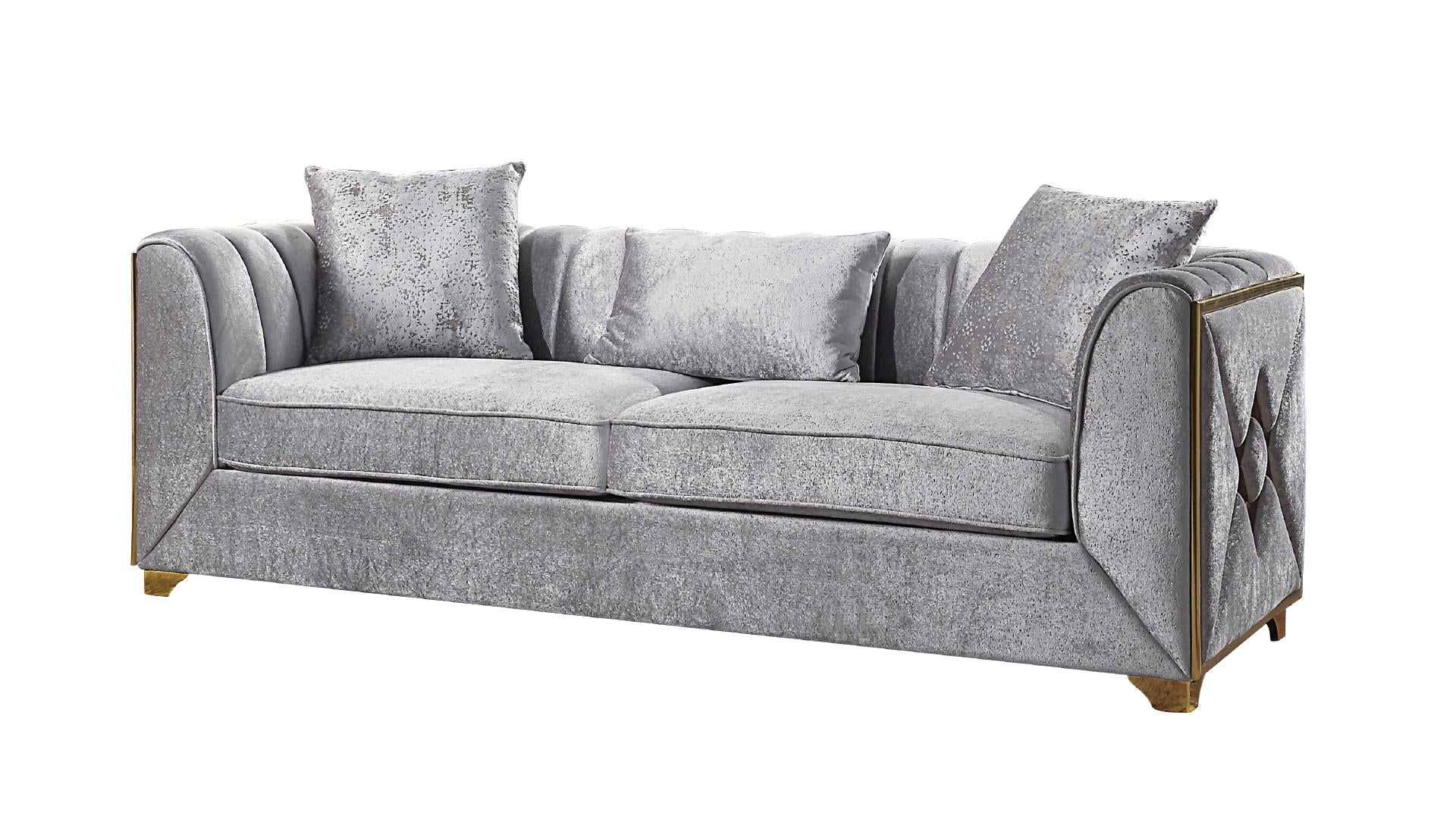 Velencia Living Room Collection - Silver