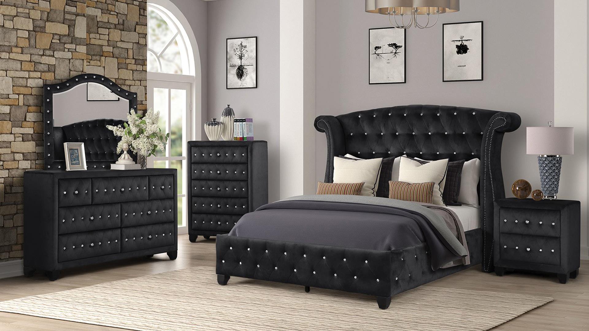 Sophia Bedroom Collection - Black