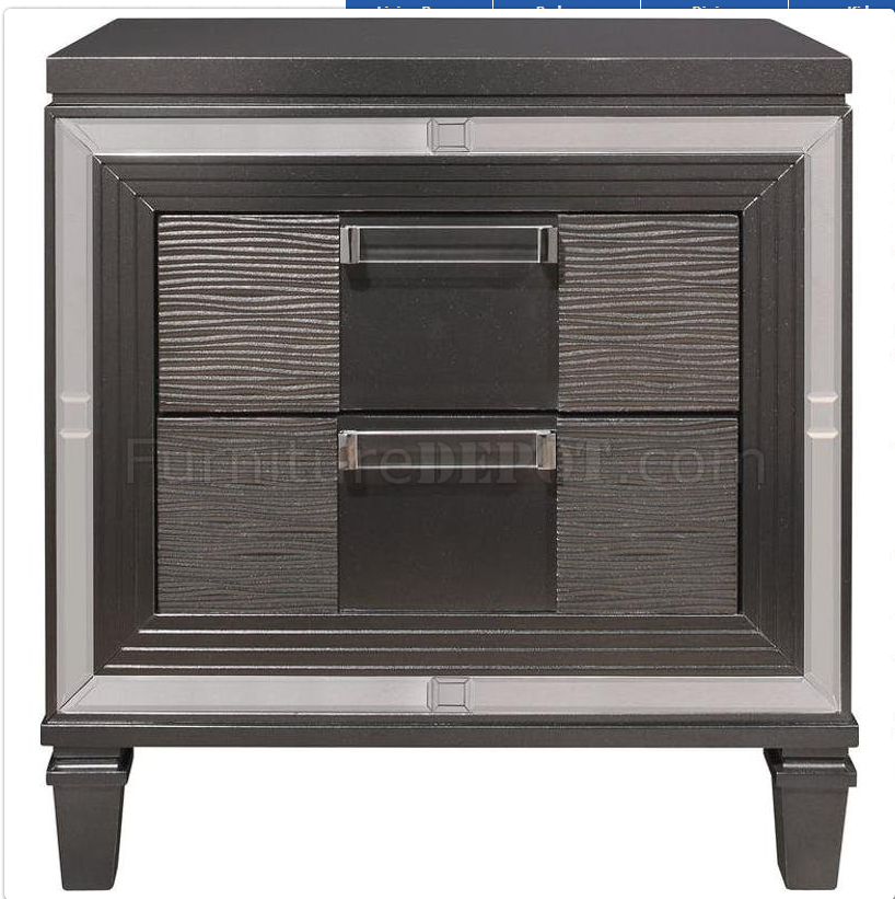 Attitude Is Back, Grey Metallic | Bedroom Set size Queen SUPER SALE
