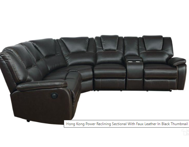 HONGKONG BLACK SECTIONAL