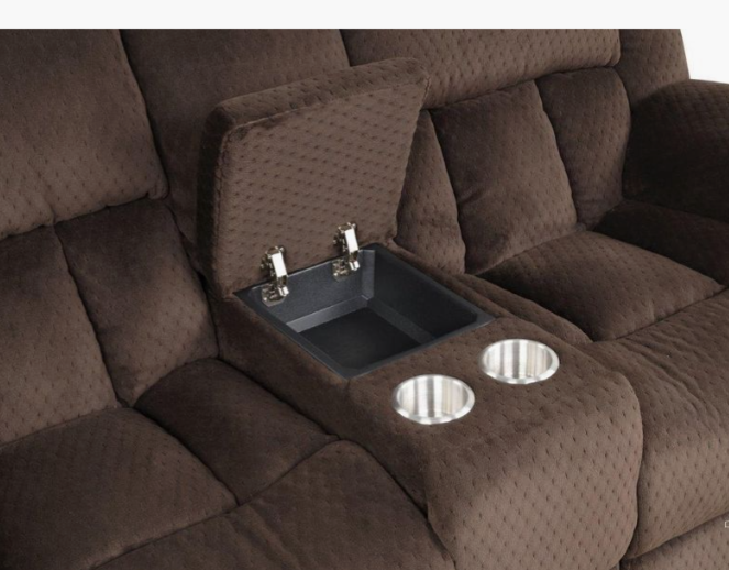 ARMADA BROWN LOVE SEAT
