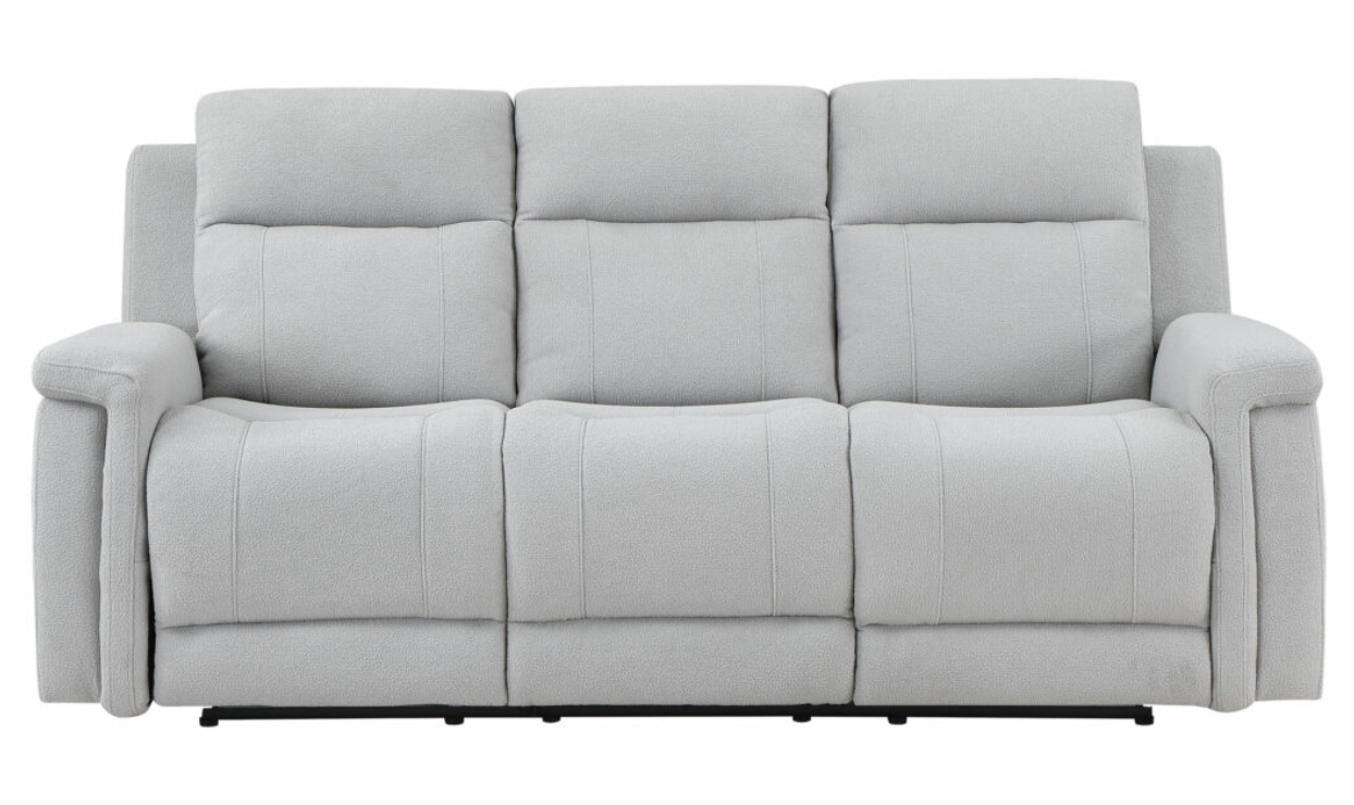 U1797 GREY RECLINING SOFA / CONSOLE RECLINING LOVESEAT (FLOOR SAMPLE SALE)