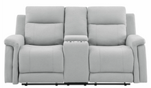 Load image into Gallery viewer, U1797 GREY RECLINING SOFA / CONSOLE RECLINING LOVESEAT
