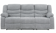 Load image into Gallery viewer, GREY POWER RECLINING SOFA/POWER CONSOLE RECLINING LOVESEAT
