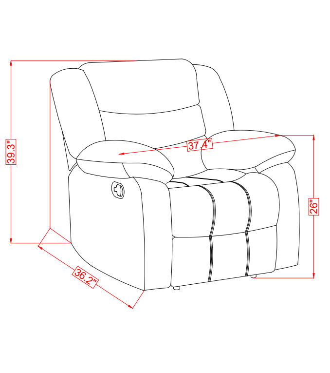 GREY POWER RECLINING SOFA/POWER CONSOLE RECLINING LOVESEAT