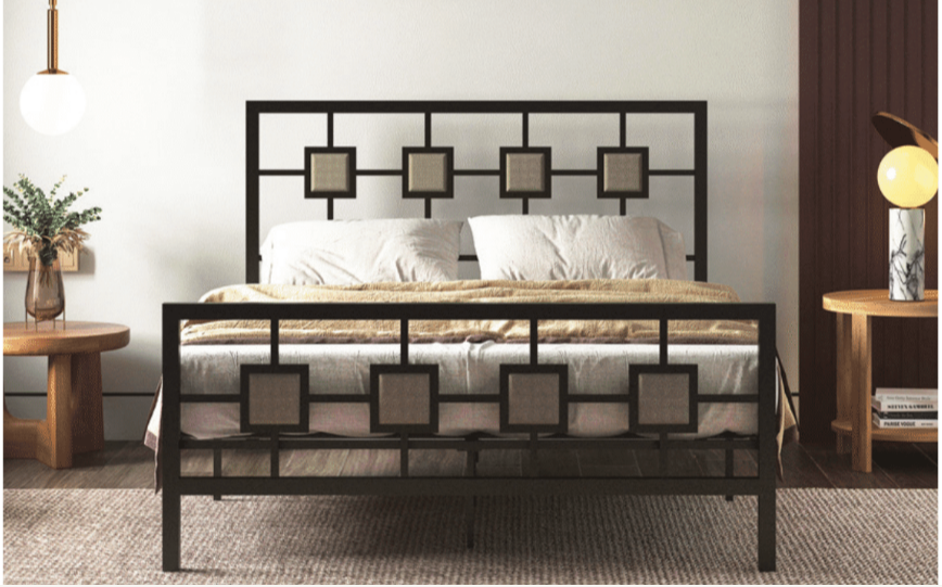 AURA METAL BLACK BED