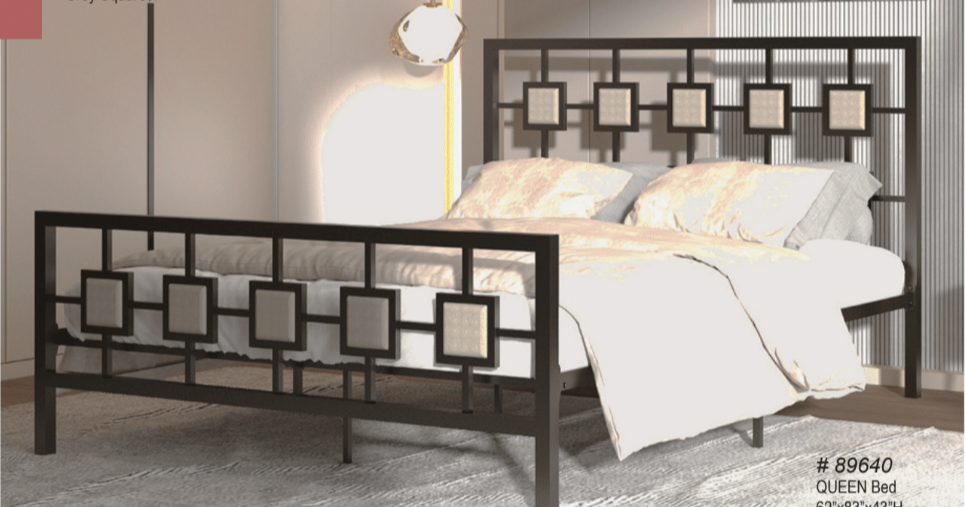 AURA METAL BLACK BED
