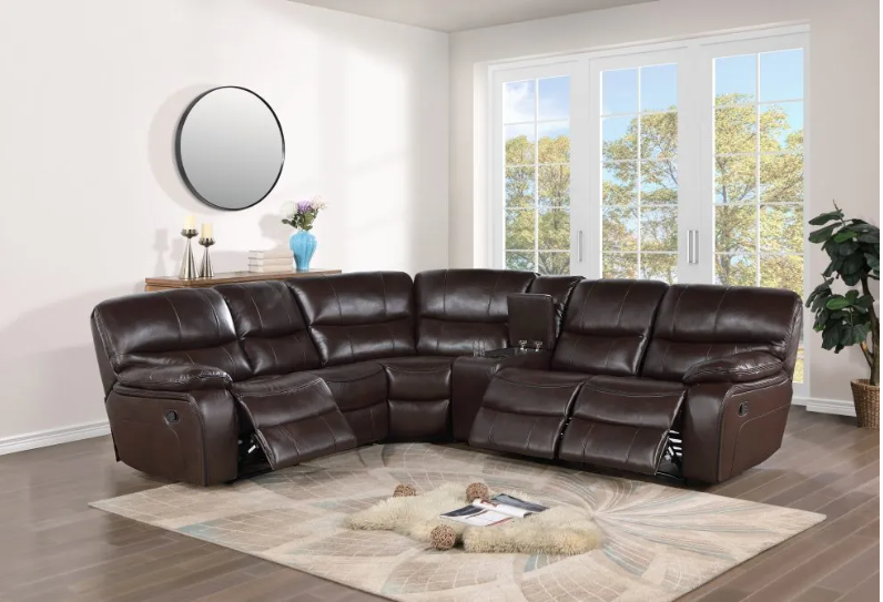 R9931 BROWN RECLINER SECTIONAL (FLOOR SAMPLE SALE)