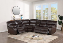 Load image into Gallery viewer, R9931 BROWN RECLINER SECTIONAL
