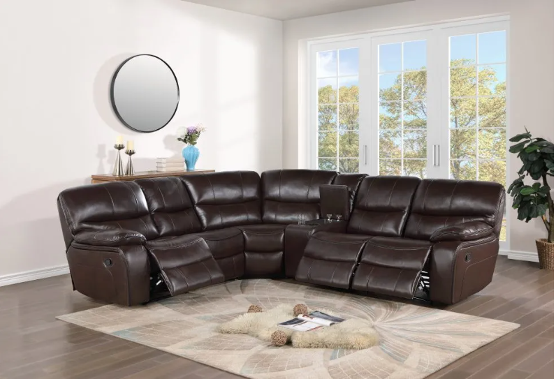R9931 BROWN RECLINER SECTIONAL