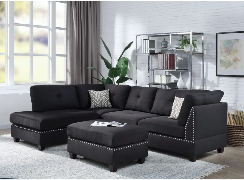 BLK SECTIONAL ONLY