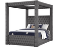 MONICA CANOPY GREY QUEEN BED (FLOOR SAMPLE SALE)
