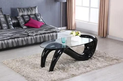 T320-BLACK COFFEE TABLE