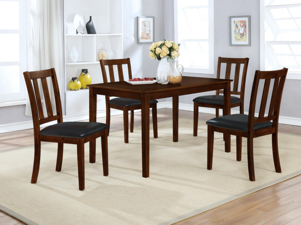 OAK COLOR WOODY 5PC DINETTE SET (FLOOR SAMPLE SALE)