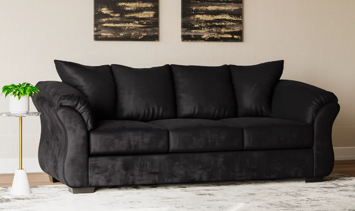 BLACK SOFA/LOVESEAT(FLOOR SAMPLE SALE)