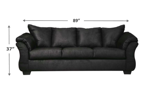 BLACK SOFA/LOVESEAT(FLOOR SAMPLE SALE)