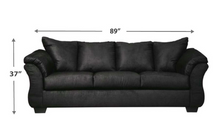 Load image into Gallery viewer, BLACK SOFA/LOVESEAT
