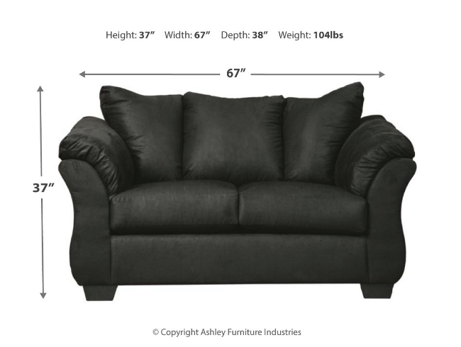 BLACK SOFA/LOVESEAT(FLOOR SAMPLE SALE)