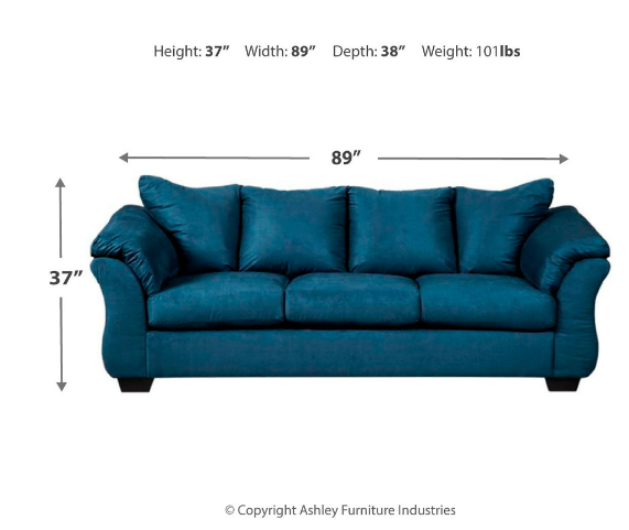 BLUE SOFA & LOVESEAT (SUPER SALE) FLOOR SAMPLE