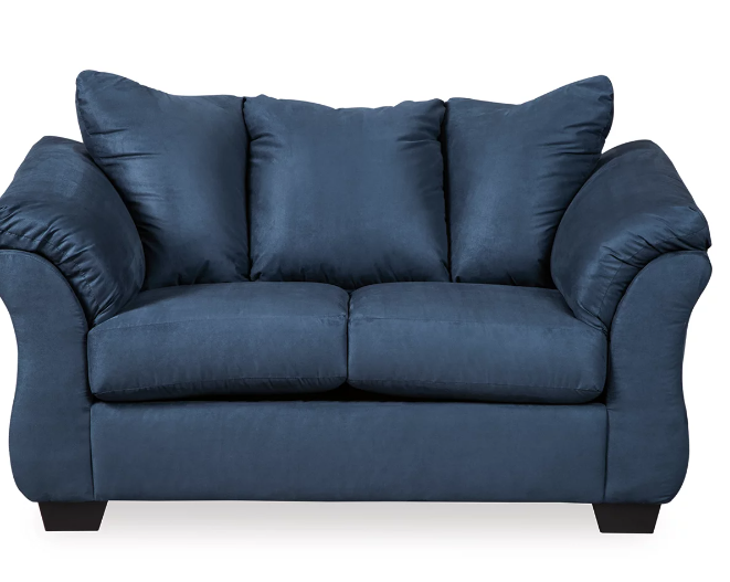 BLUE SOFA & LOVESEAT (SUPER SALE) FLOOR SAMPLE