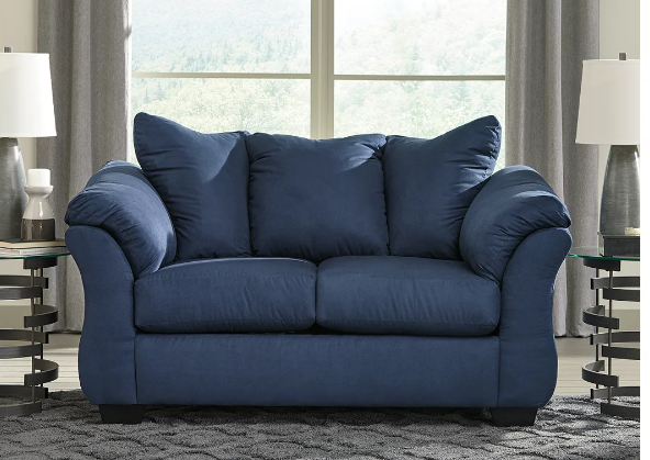 BLUE SOFA & LOVESEAT (SUPER SALE) FLOOR SAMPLE
