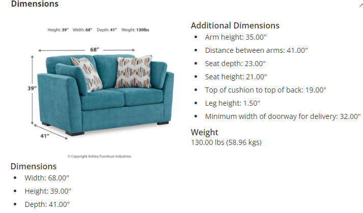 TURQUOISE SOFA AND LOVESEAT FLOOR SAMPLE SALE
