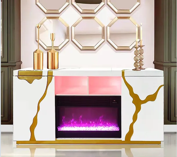 NEWTON-WHITE Fireplace Console