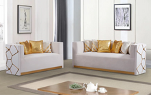 Load image into Gallery viewer, WHITE AND GOLD LIVING ROOM
