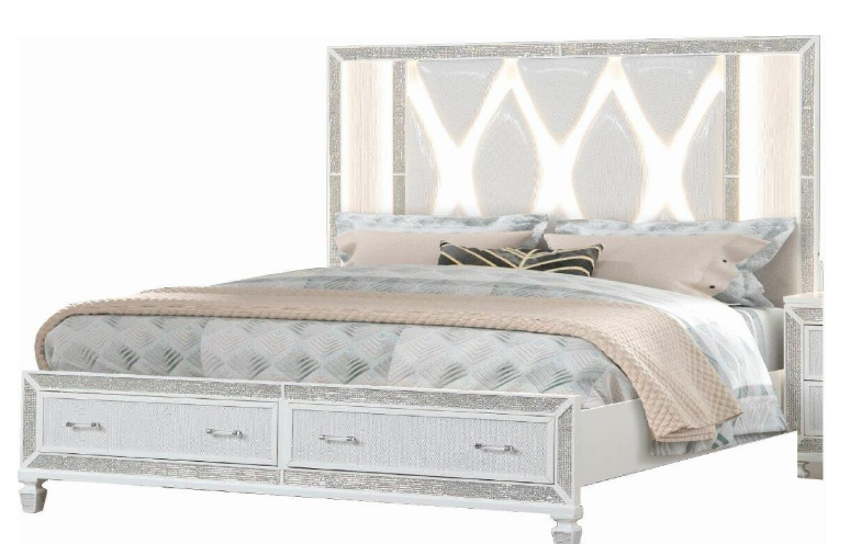 THE SILVER CRYSTAL 5PC QUEEN BEDROOM SET (SPECIAL OFFER)