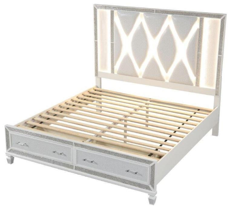 THE SILVER CRYSTAL 5PC QUEEN BEDROOM SET (SPECIAL OFFER)