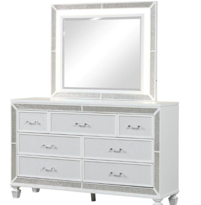 THE SILVER CRYSTAL 5PC QUEEN BEDROOM SET (SPECIAL OFFER)