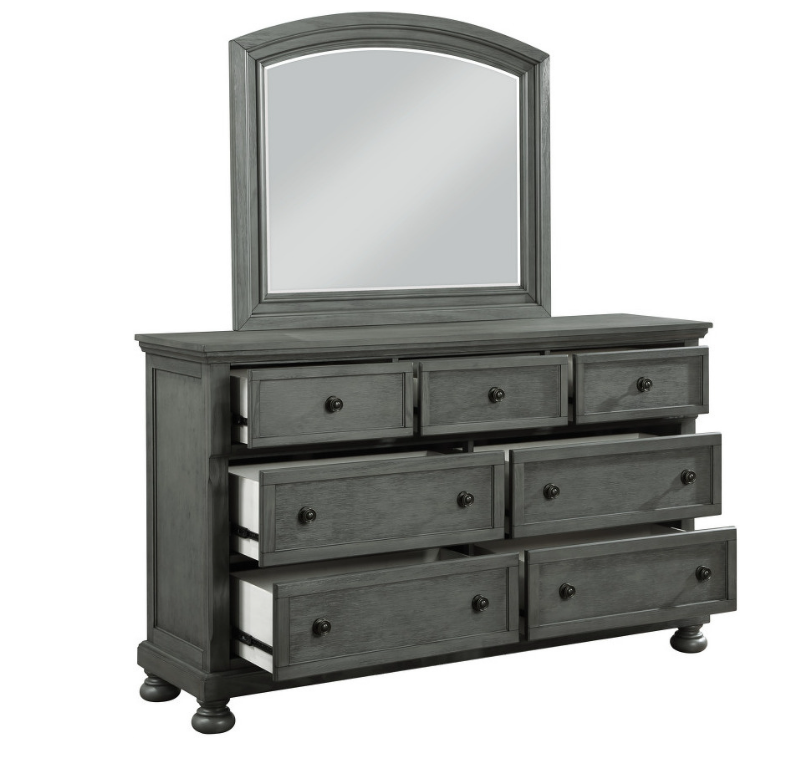 RUSTIC GRAY JACKSON 5 PC QUEEN BEDROOM SET