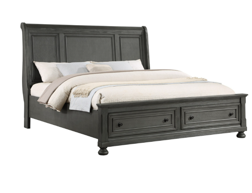 RUSTIC GRAY JACKSON 5 PC QUEEN BEDROOM SET
