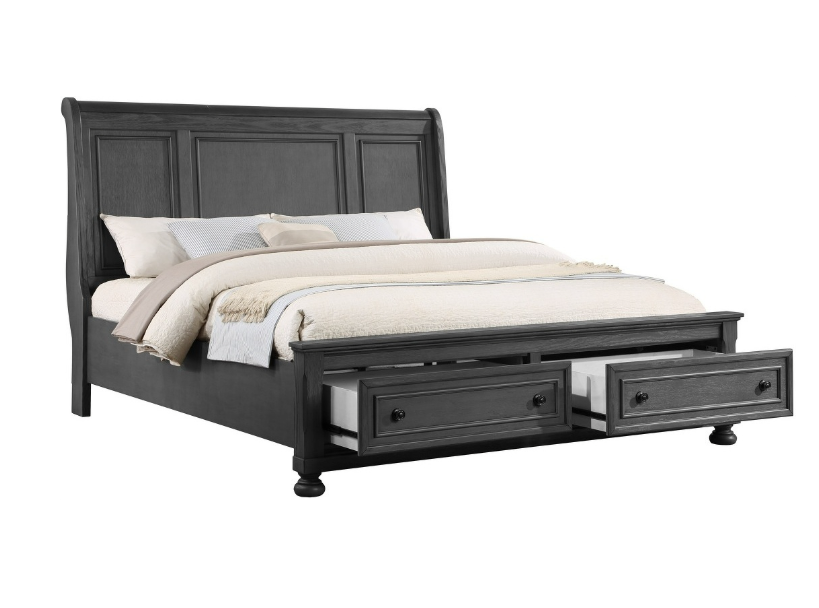 RUSTIC GRAY JACKSON 5 PC QUEEN BEDROOM SET
