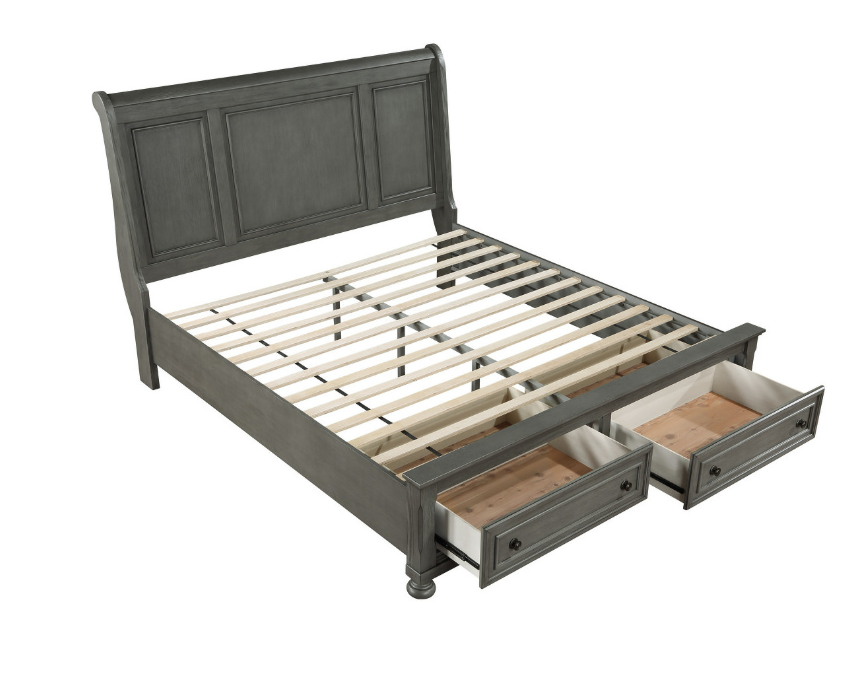 RUSTIC GRAY JACKSON 5 PC QUEEN BEDROOM SET
