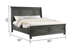 Load image into Gallery viewer, RUSTIC GRAY JACKSON 5 PC QUEEN BEDROOM SET
