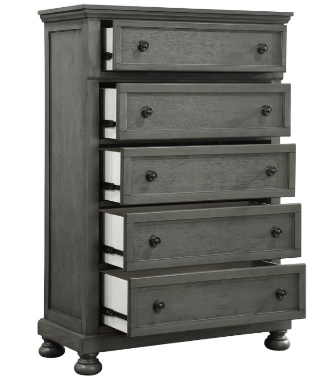 RUSTIC GRAY JACKSON 5 PC QUEEN BEDROOM SET