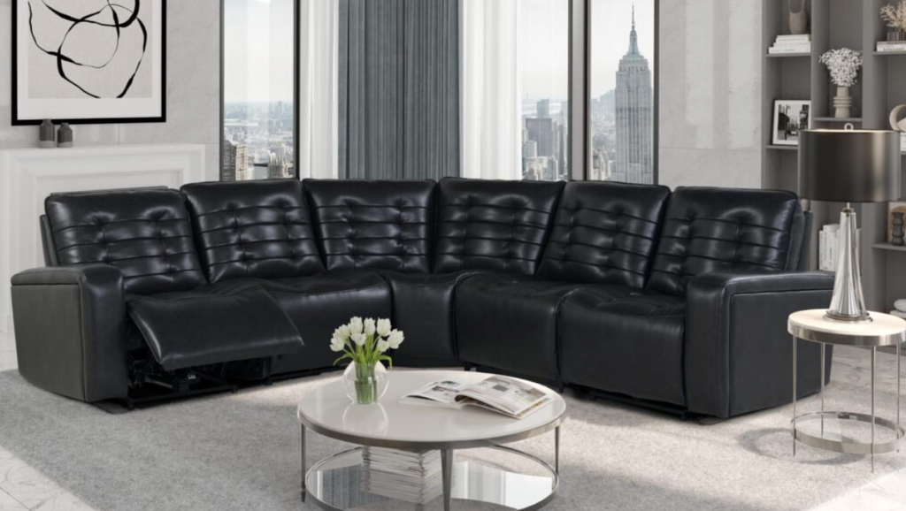 Blanche Charcoal 5-Piece Sectional FLOOR SAMPLE SALE