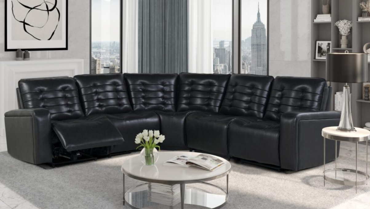 Blanche Charcoal 5-Piece Sectional FLOOR SAMPLE SALE