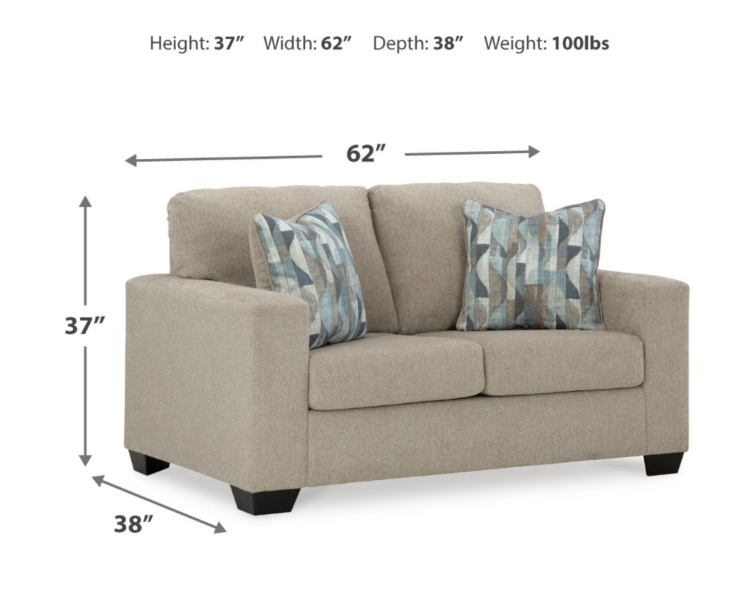PARCHMENT COLOR SOFA AND LOVESEAT