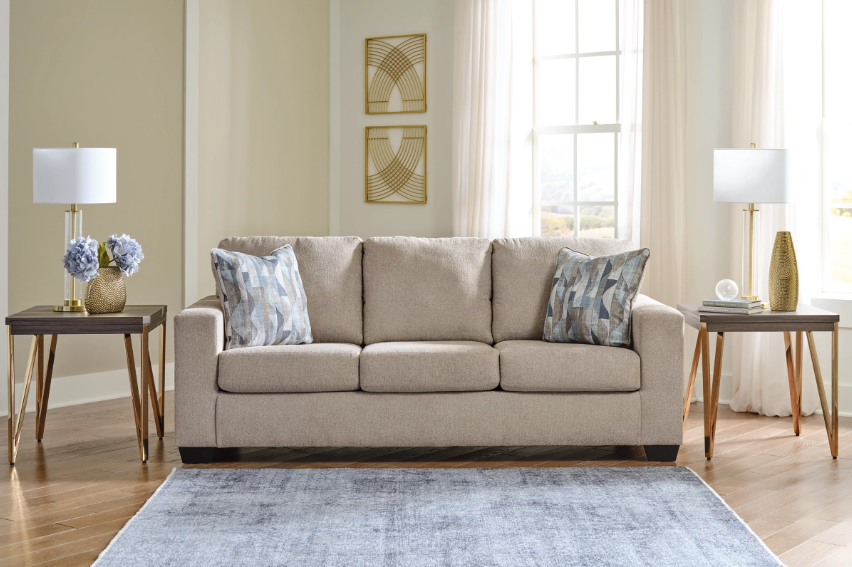PARCHMENT COLOR SOFA AND LOVESEAT
