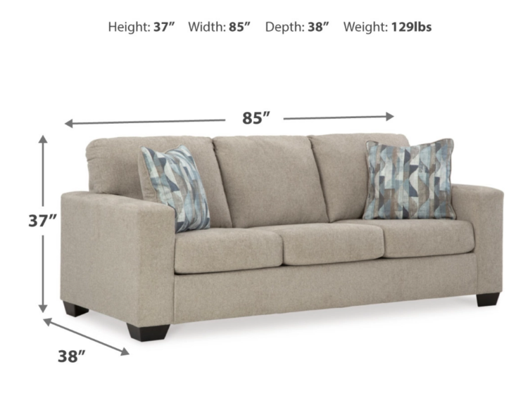 PARCHMENT COLOR SOFA AND LOVESEAT