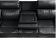 Load image into Gallery viewer, Avia Recliner Sectional Sofa In Black
