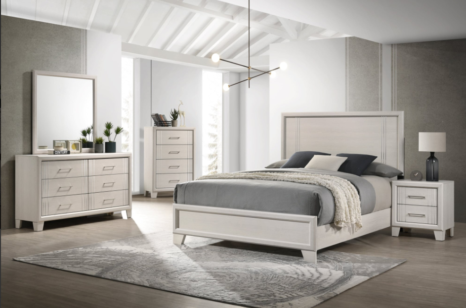 Charlie White Bedroom set 5 pcs