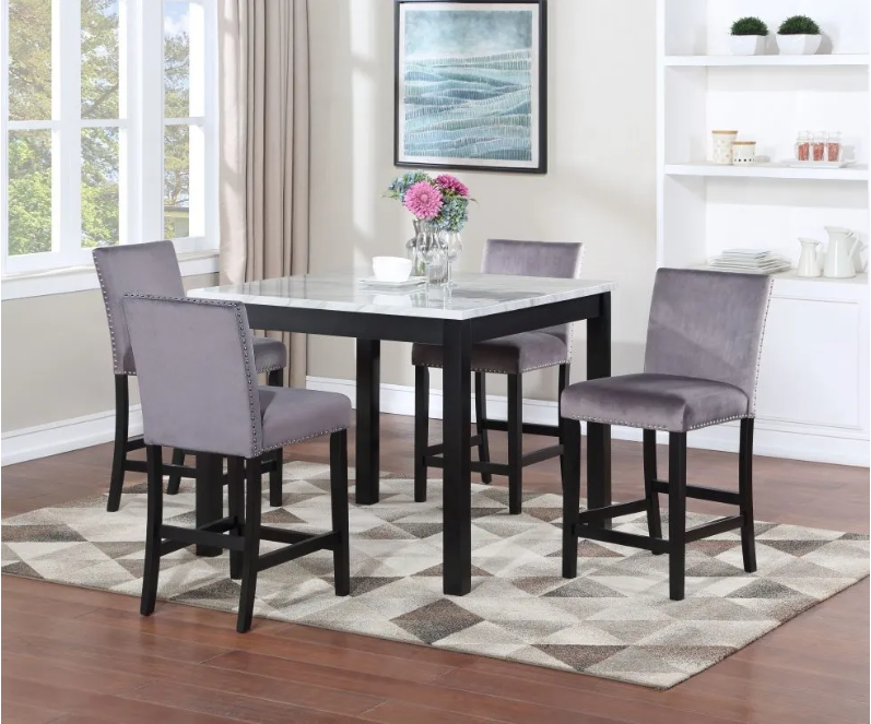 D NAIL HEAD -GY Dining Room Set