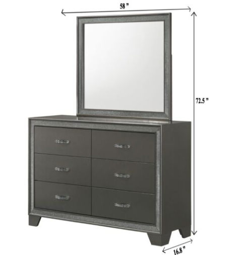 THE KAIA BEDROOM SET 5PCS