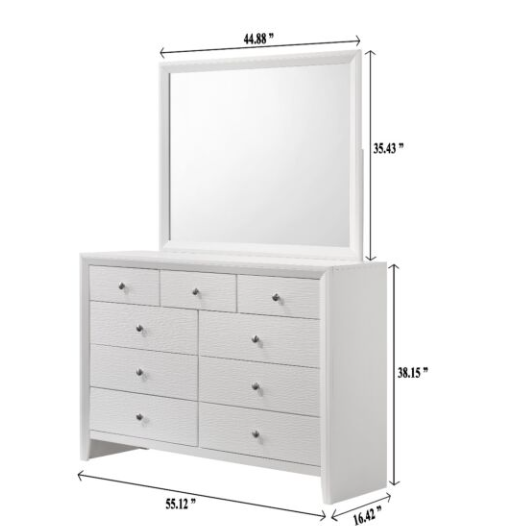 DENKER BEDROOM SET 5PCS (FLOOR SAMPLE LAST SALE)