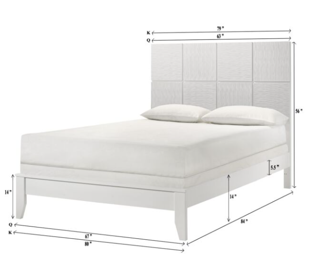 DENKER BEDROOM SET 5PCS (FLOOR SAMPLE LAST SALE)