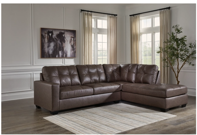 BROWN BARLIN  2 PCS SECTIONAL